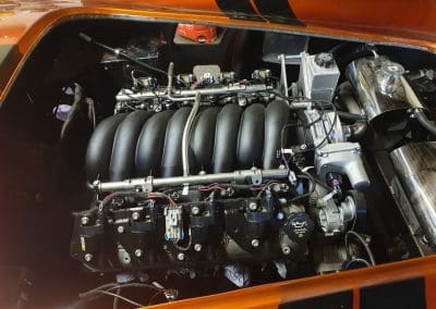Engine installed in a project car build