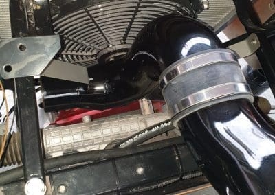 Replica Cobra build radiator connection