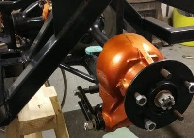 Replica Cobra build showing wheel connections