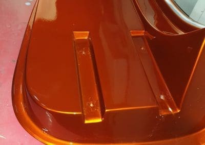Replica Cobra build being painted metallic