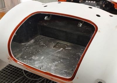 Replica Cobra build being painted with base coat