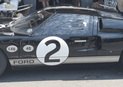 GT40 replica parked on roadside