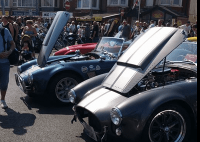 Cobra replicas at a car event