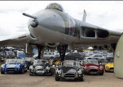 Cobra replica meet at an airfield