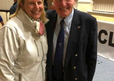 Cath with Rally Racing Legend Paddy Hopkirk